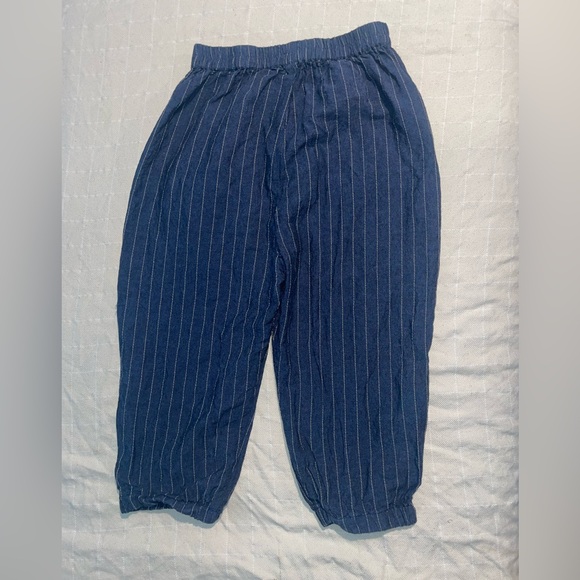Navy Striped Kids Pants - Picture 8 of 8